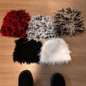 Distressed/Fuzzy Beanies